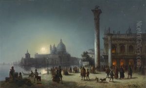 Reges Treiben Am Markusplatz, Venedig