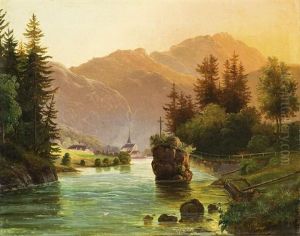 Alpesi To Partjan by Josef Karl Berthold Puettner
