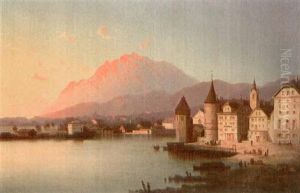 Luzern Mit Pilatus Im Morgenrot