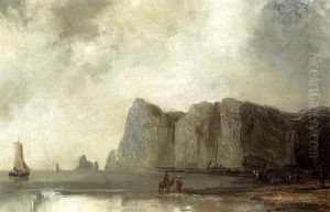 Kustenlandschaft Mit Fischern Kustenlandschaft Mit Fischern