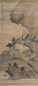 Figure And Tortoise by Yan Bolong