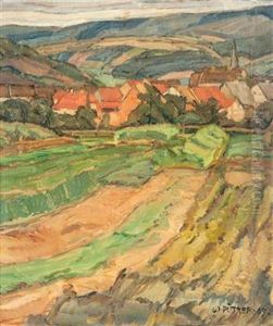 Landschaft by Walther Puttner