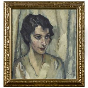 Brustportrat Einer Jungen Frau by Leo Putz