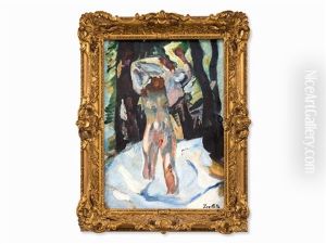 Aktstudie Zu Den Badenden Iv by Leo Putz