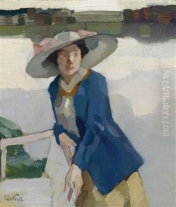 Frieda Am Langenburgner See by Leo Putz
