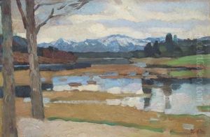 Kampenwand Chiemsee by Leo Putz