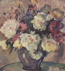 Pfingstrosenstraus by Leo Putz