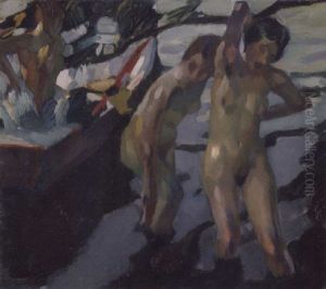Die Badenden by Leo Putz