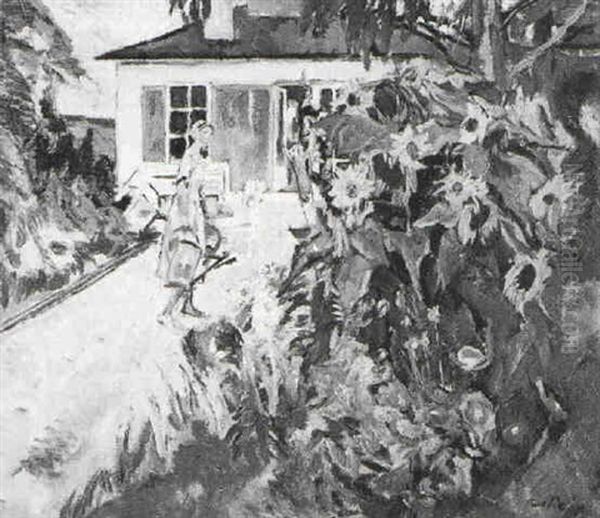 Girl In Garden - view 1