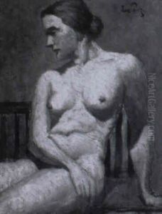 Weiblicher Sitzender Akt by Leo Putz