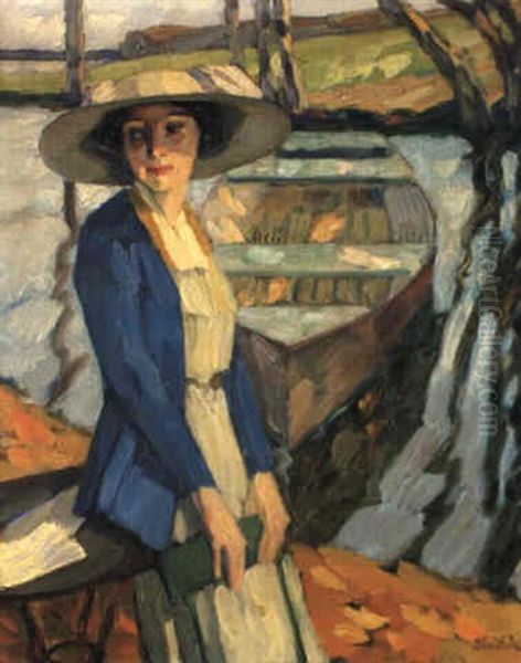 Frau In Sommerkleid (frieda Blell) - view 1