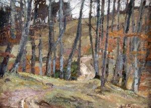 Herbstliche Landschaft by Ludwig Putz