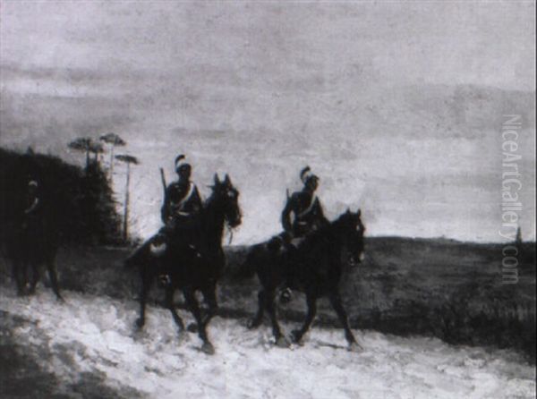 Bayerische Ulanen Auf Erkundungsritt - view 1