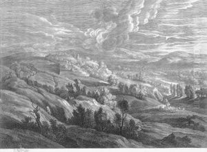 Zwei Landschaften by Schelte Adams Bolswert