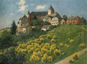 Burg Wildenburg Bei Reifferscheidt by Paul Puetzhofen-Hambuechen