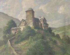 Burg In Eifellandschaft