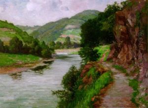 In Der Eifel. Partie An Der Rur by Paul Puetzhofen-Hambuechen