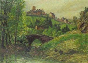 Blick Auf Reifferscheid Mit Burgruine by Paul Puetzhofen-Hambuechen