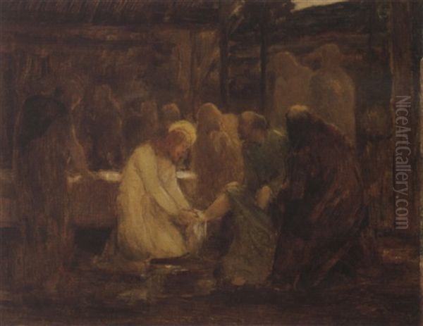 Jesus Lavant Les Pieds D'un Pauvre - view 1