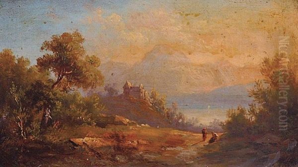 A Castle In A Mountainous Landscape - view 1