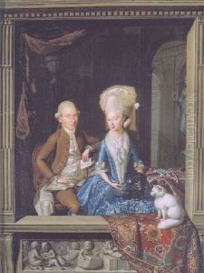 Double Portrait Of Martinus Carolus Van Beurden And His Wife Lucia Theresia
