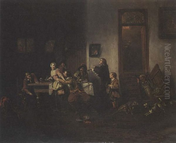 Figures In A Tavern - view 1