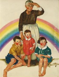 A Saturday Evening Post Cover by Ellen Bernard Thompson Pyle