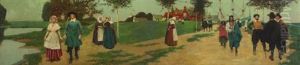 Mural Study For "the First Settlement On Manhattan Island" Mural Study For "the First Settlement On Manhattan Island"