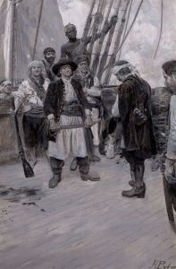 Again, My Captain (pirates), New York Colonial Privateers, Harper's New Monthly Magazine Illustration