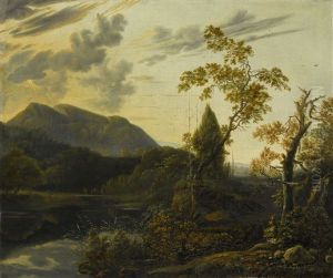 Italian Mountain Landscape by Adam Pynacker