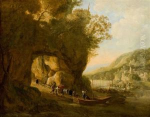 Italienische Flusslandschaft by Adam Pynacker