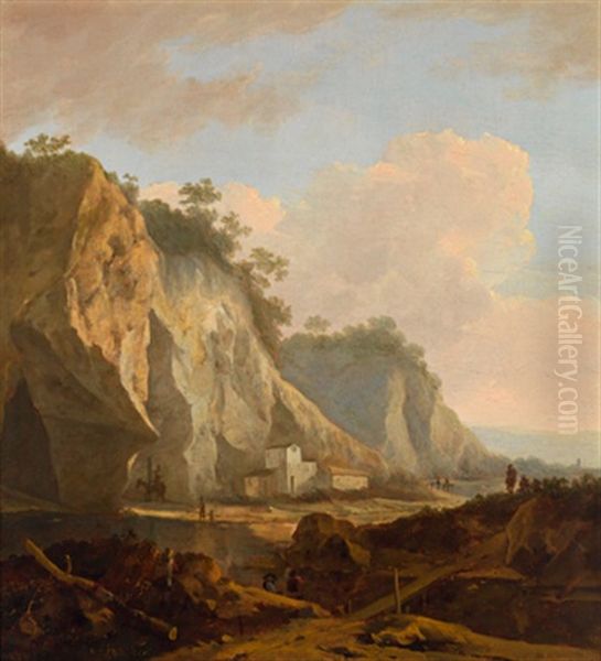 Landschaft Mit Weisem Felsen - view 1