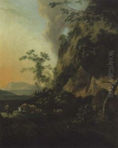 Italienische Gebirgslandschaft by Adam Pynacker