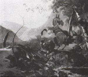 Bridge Collapsing Under A Horse And A Mule