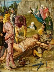 The Nailing Of Christ To The Cross The Crucifixion by Jacob Symonsz Pynas