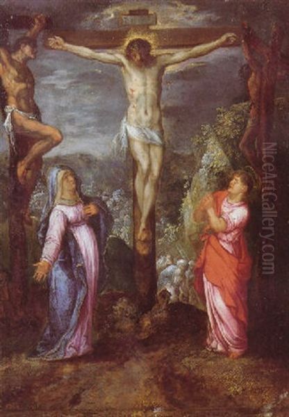 The Crucifixion With The Virgin Mary And Saint John The Evangelist - view 1