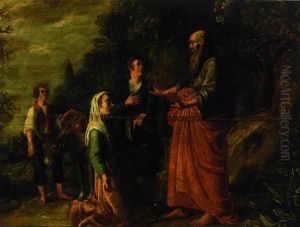 The Shunamite Woman Asking Elisha To Awaken Her Dead Son by Jacob Symonsz Pynas