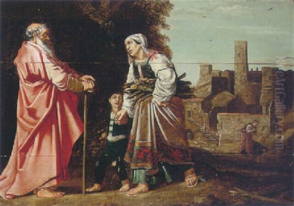 Elijah And The Widow Of Zarephath - view 1