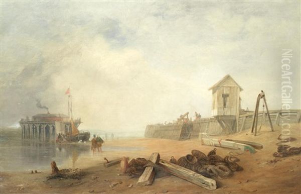 Beach Pier Scene - view 1