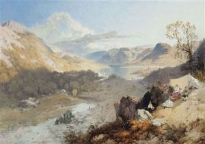Picnic By Wythburn Water, Thirlmere Valley by James Baker Pyne