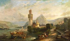 Ideale Rheinlandschaft Bei Oberwesel by James Baker Pyne
