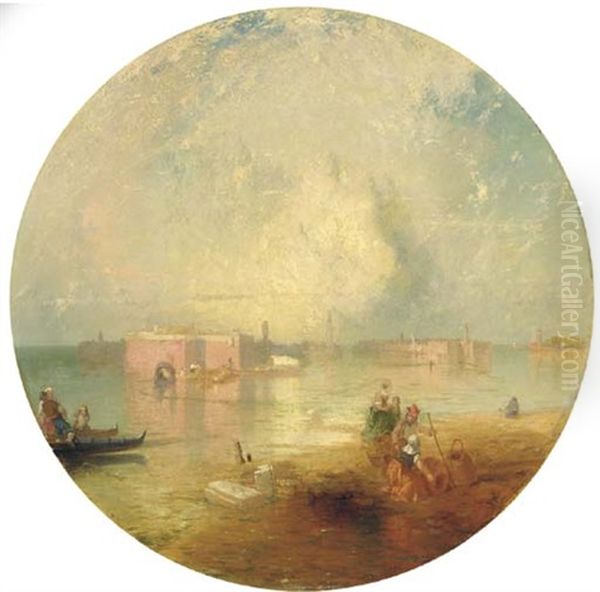 Clam Diggers On An Island Of Venice - view 1