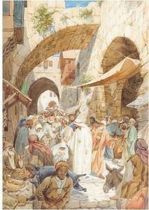 A Crowded Market Scene