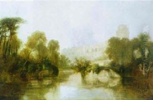 Landscape With View Of Warwick Castle