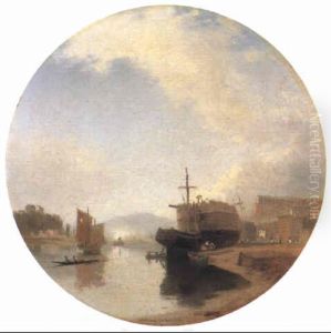 The Floating Harbour At Bristol, With Ashton Hill And The Crescents