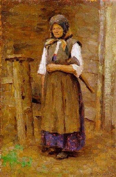 Stehende Bauerin - view 1