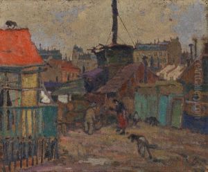 Hinterhof In Der Vorstadt by Hanns Bolz