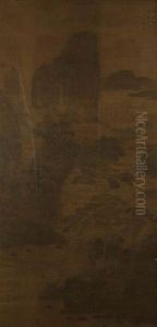 A Chinese Painting Of Landscape by Qian Gu