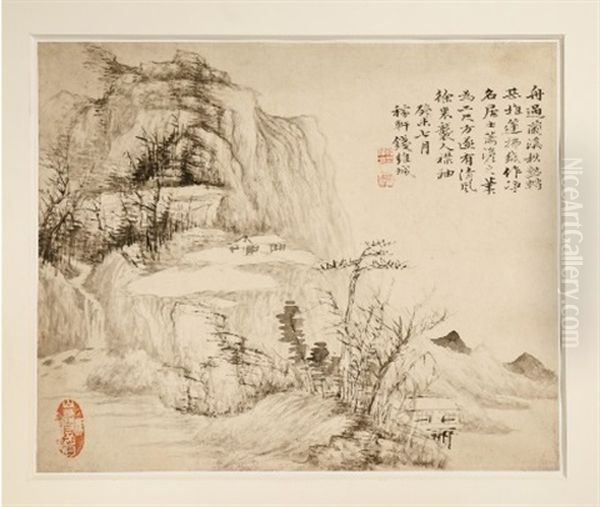 A Pair Of Chinese Paintings On Paper - view 1
