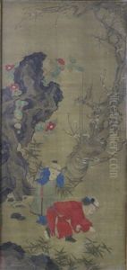 Scroll Painting Of A Landscape Painting